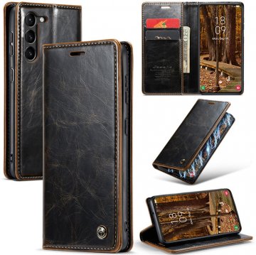 CaseMe Samsung Galaxy S23 Plus Wallet Magnetic Case Coffee