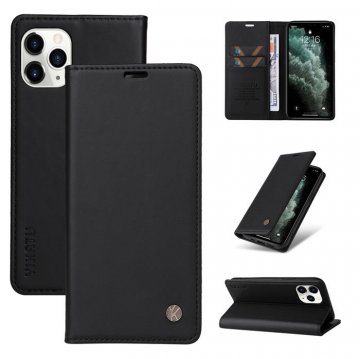 YIKATU iPhone 11 Pro Wallet Kickstand Magnetic Case Black