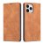 Forwenw iPhone 12/12 Pro Wallet Kickstand Magnetic Shockproof Case Brown