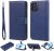 iPhone 12 Pro Wallet Magnetic Detachable 2 in 1 Case Blue