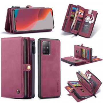 Two Magnetic Clasp Premium PU Leather Case Geometric Marble Pattern Back Wallet Cover Card Slots Grey & Pink UEEBAI Case for Samsung Galaxy A51 Stand Function Durable Soft TPU Case