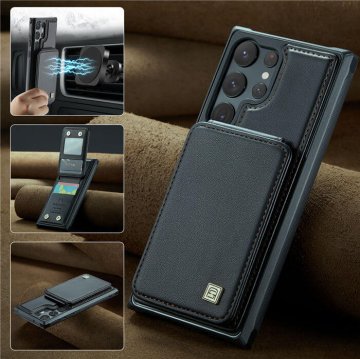 Autspace RFID Blocking Card Slots Phone Case Black