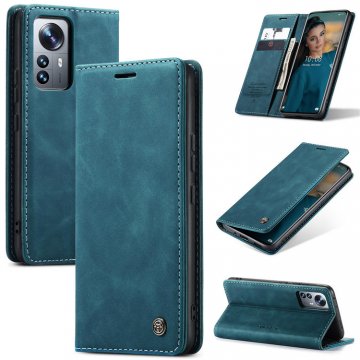 CaseMe Xiaomi 12 Pro Wallet Magnetic Case Blue