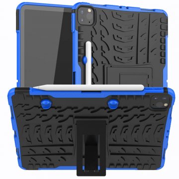 Hybrid Rugged iPad Pro 11 inch 2020 Kickstand Shockproof Case Blue