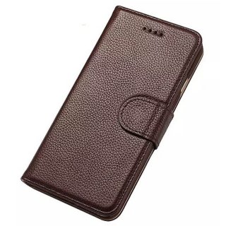 Litchi Pattern iPhone 6S/ 6 Genuine Leather Wallet Stand Case