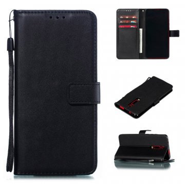 Xiaomi Redmi K20 Wallet Kickstand Magnetic PU Leather Case Black