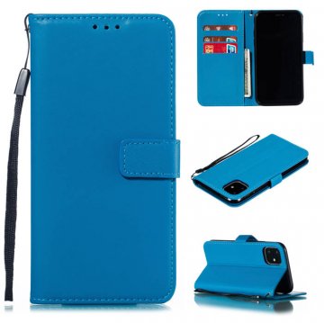 iPhone 11 Wallet Kickstand Magnetic PU Leather Case Sky Blue