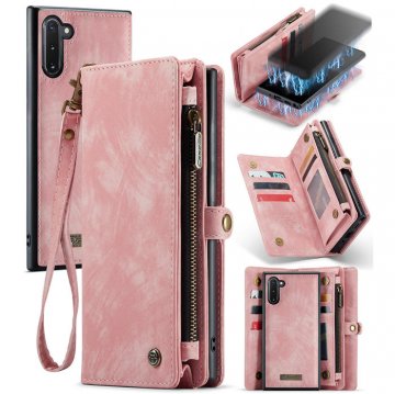 CaseMe Samsung Galaxy Note 10 Wallet Case with Wrist Strap Pink