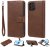 iPhone 12 Pro Wallet Magnetic Detachable 2 in 1 Case Brown