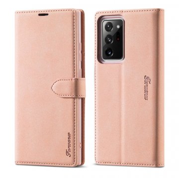 Forwenw Samsung Galaxy Note 20 Wallet Magnetic Kickstand Case Rose Gold
