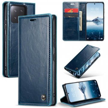 CaseMe Xiaomi 13 Pro Wallet Magnetic Luxury Leather Case Blue