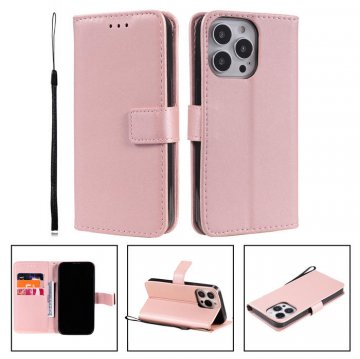 iPhone 13 Pro Wallet Kickstand Magnetic Case Rose Gold