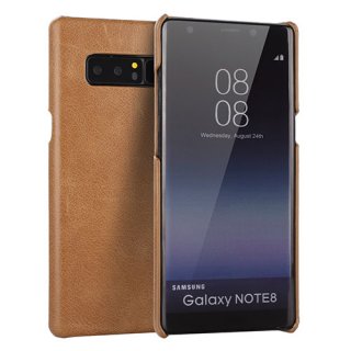 Samsung Galaxy Note 8 Genuine Leather Matte Back Cover Case Brown