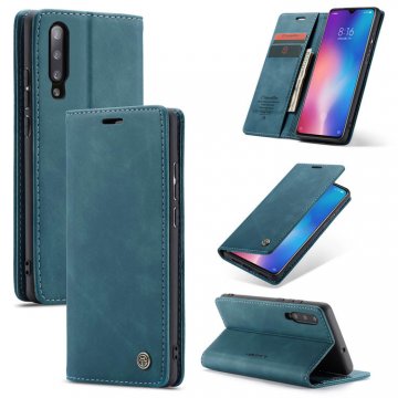 CaseMe Xiaomi Mi 9 Wallet Kickstand Magnetic Flip Case Blue