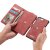 CaseMe iPhone 7 Plus Zipper Wallet Metal Buckle Detachable Folio Case Red