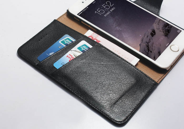 Business Genuine Leather Wallet Case For iPhone 6S/6