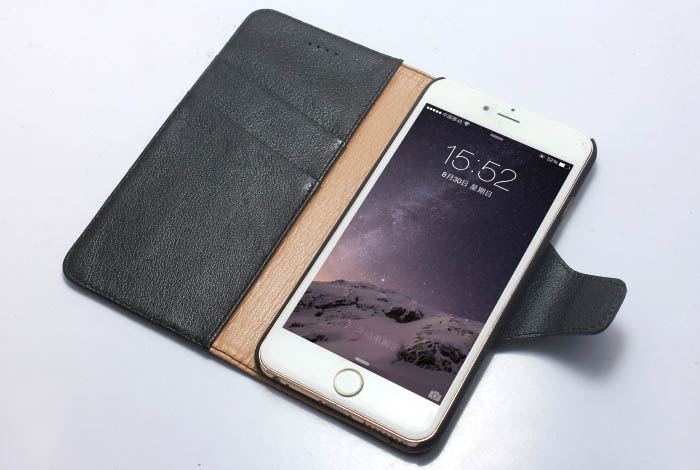 Business Genuine Leather Wallet Case For iPhone 6S/6