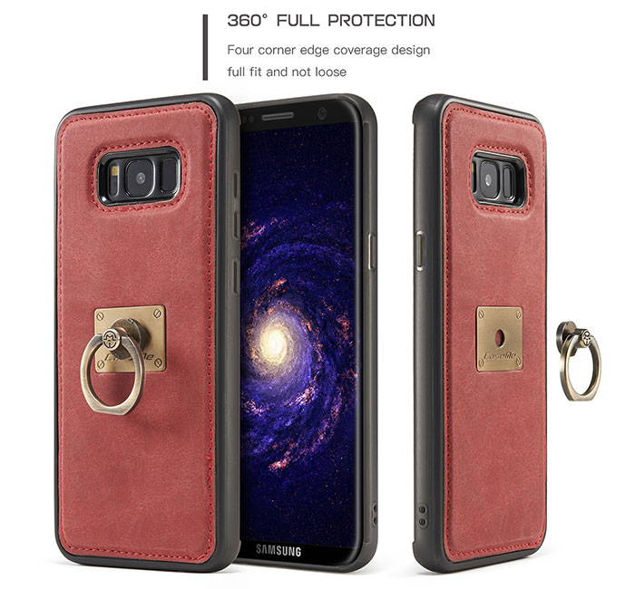 CaseMe Samsung Galaxy S8 Detachable Ring Stand Magnetic Back Cover
