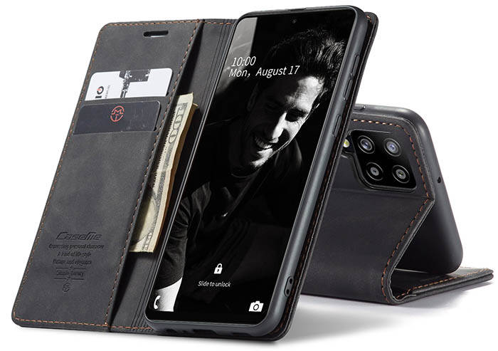 CaseMe Samsung Galaxy A72 Wallet Kickstand Magnetic Flip Leather Case
