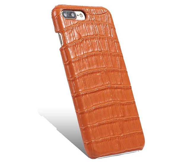 Embossed Crocodile iPhone 7 Plus Genuine Leather Back Cover Case