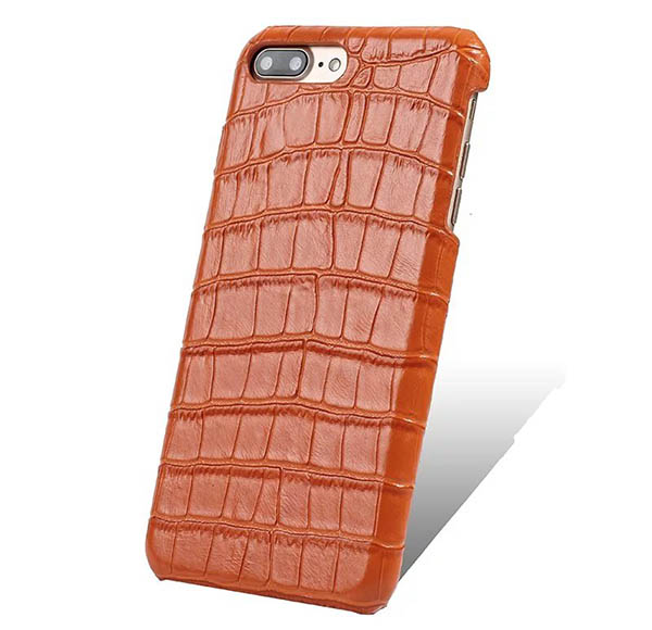 Embossed Crocodile iPhone 7 Plus Genuine Leather Back Cover Case