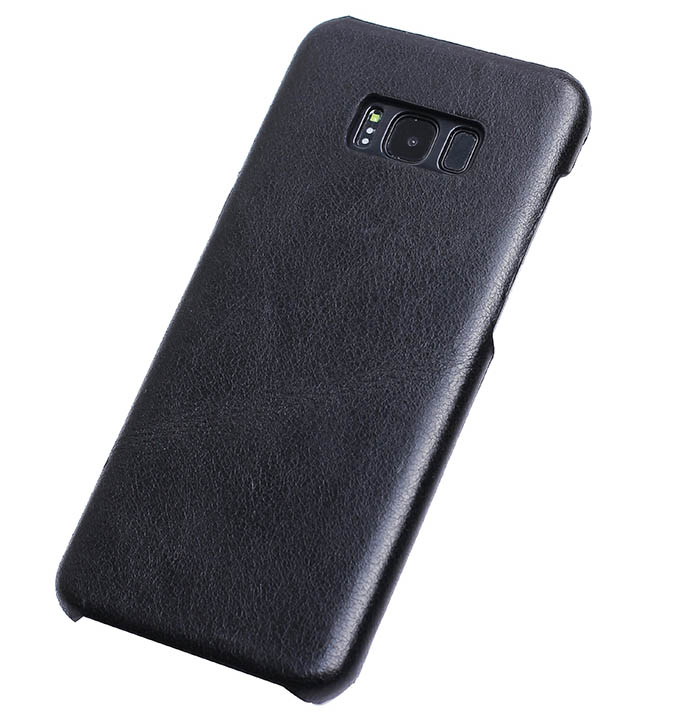 Genuine Leather Matte Samsung Galaxy S8 Hard Back Cover Case