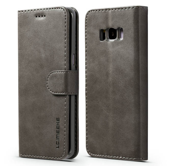 LC.IMEEKE Samsung Galaxy S8 Wallet Stand PU Leather Case