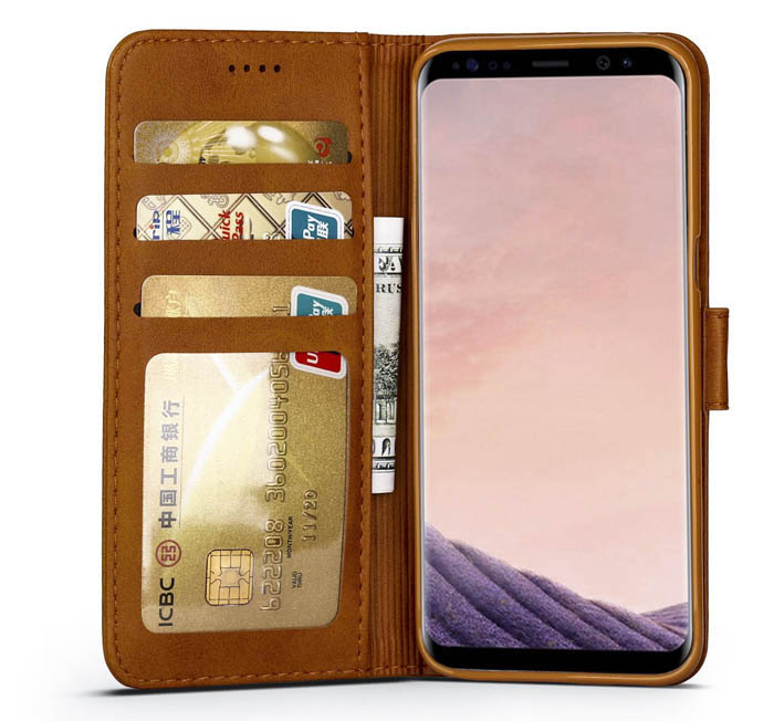 LC.IMEEKE Samsung Galaxy S8 Wallet Stand PU Leather Case
