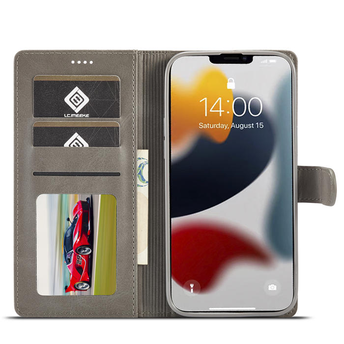3 Card Slot Gray Stylish Leather Full-Cover Phone Case TANYO Case Suitable for Motorola Moto G8 Power Magnetic Closure and Flip Stand Wallet Case