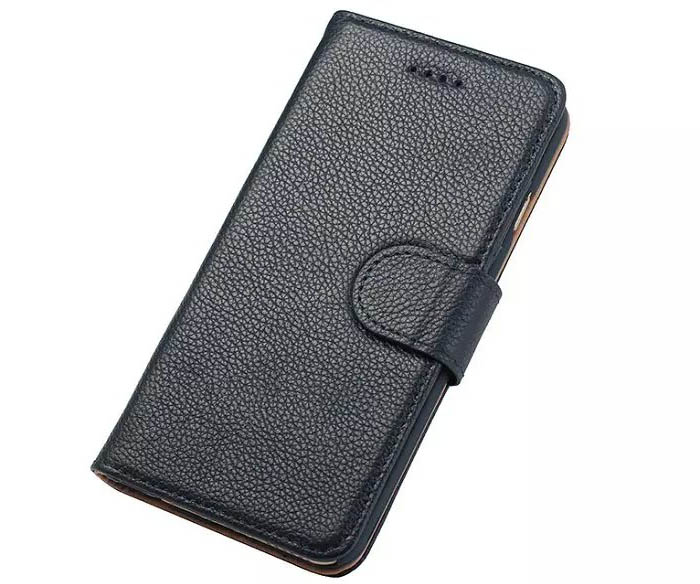 Litchi Pattern Genuine Leather Wallet Stand Case For iPhone 6S Plus/6 Plus