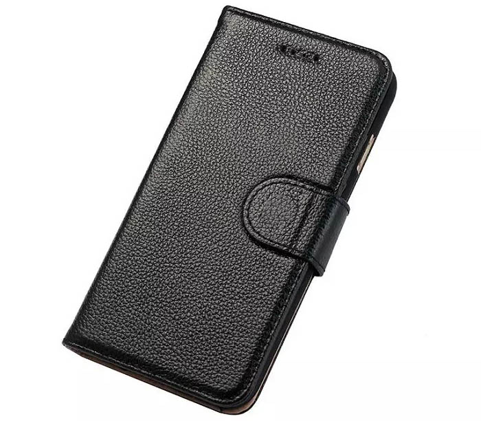 Litchi Pattern Genuine Leather Wallet Stand Case For iPhone 6S/6