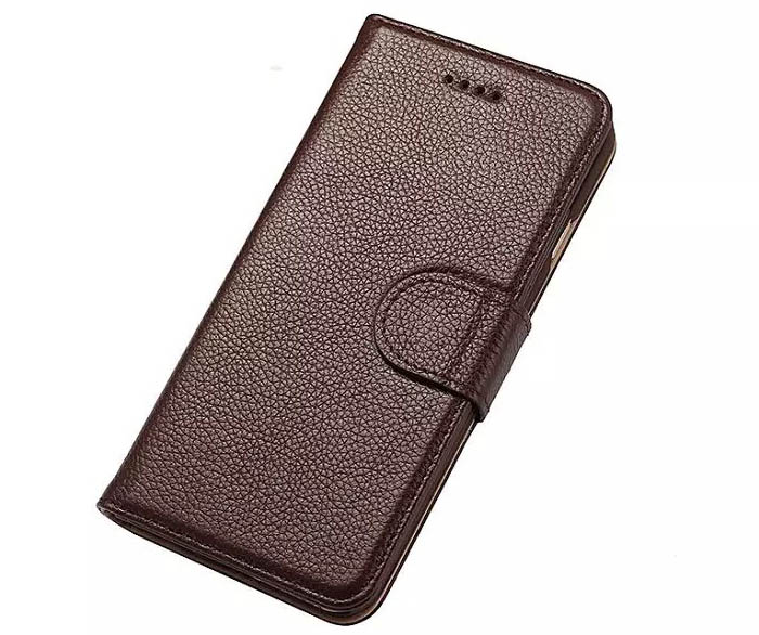 Litchi Pattern Genuine Leather Wallet Stand Case For iPhone 6S/6