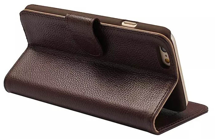 Litchi Pattern Genuine Leather Wallet Stand Case For iPhone 6S/6