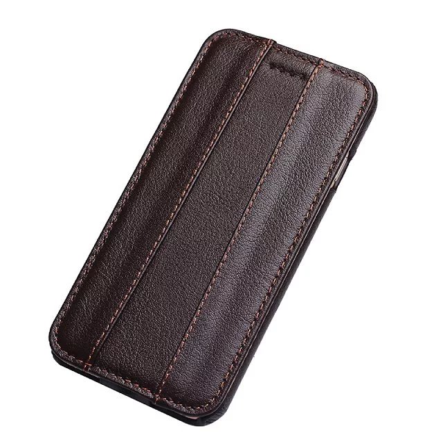 Luxury iPhone 7 Flip Genuine Leather Case