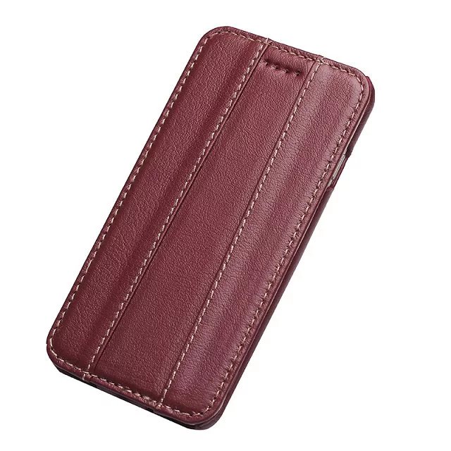 Luxury iPhone 7 Flip Genuine Leather Case