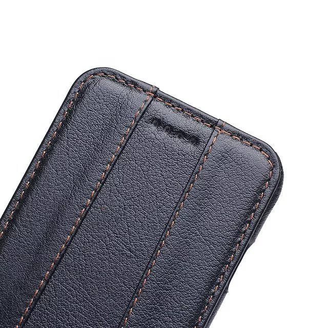Luxury iPhone 7 Flip Genuine Leather Case