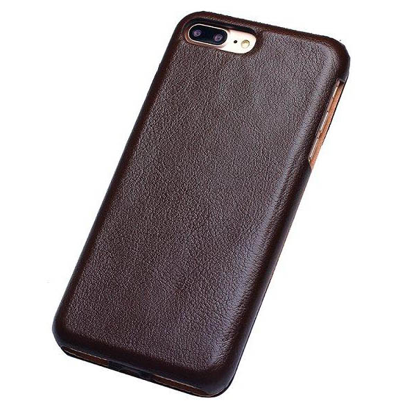 Luxury iPhone 7 Plus Flip Genuine Leather Case