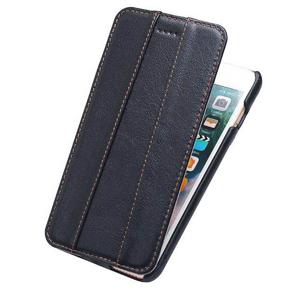 Luxury iPhone 7 Plus Flip Genuine Leather Case