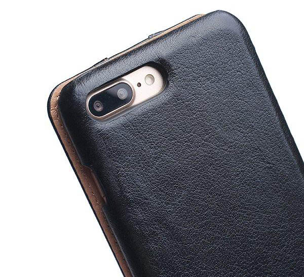 Luxury iPhone 7 Plus Flip Genuine Leather Case