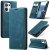 CaseMe OPPO Reno13 Wallet Magnetic Suede Leather Case Blue