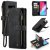 CaseMe Samsung Galaxy S10 Plus Wallet Kickstand Case Black