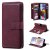 Samsung Galaxy A51 Multi-function 10 Card Slots Wallet Case Claret