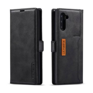 LC.IMEEKE Samsung Galaxy Note 10 Wallet Magnetic Stand Case with Card Slots Black