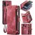 CaseMe Samsung Galaxy A20 Wallet Case with Wrist Strap Red