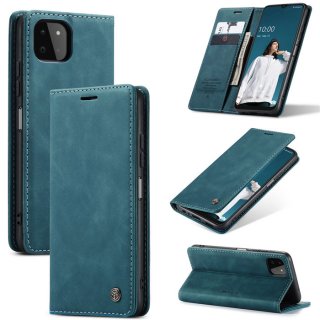 CaseMe Samsung Galaxy A22 5G Wallet Magnetic Case Blue