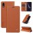 YIKATU iPhone XR Wallet Kickstand Magnetic Case Brown