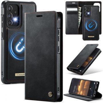 CaseMe Samsung Galaxy A52 2-in-1 Magnetic Wallet Case with RFID Blocking Black
