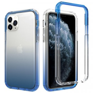 iPhone 11 Pro Shockproof Clear Gradient Cover Blue