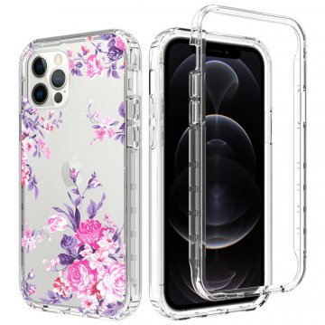 iPhone 12/12 Pro Clear Bumper TPU Rose Flowers Case