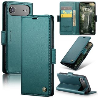 CaseMe iPhone Air Wallet RFID Blocking Magnetic Buckle Case Green